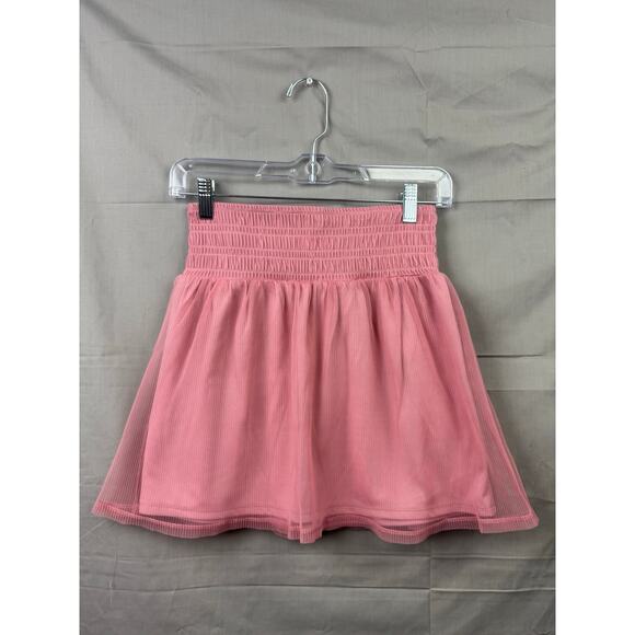 Sugar & Jade Tween Girls Mesh Pleated Pink Skirt, Size L (12/14), NWT - Picture 1 of 5